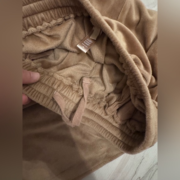 Skims mauve/brown Velour Jogger sweat Pants - Picture 7 of 7